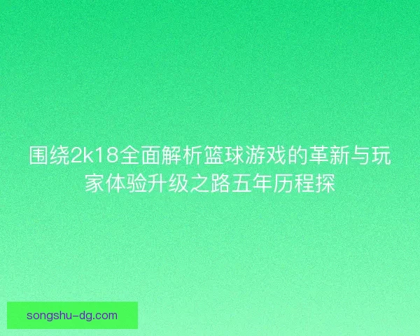 围绕2k18全面解析篮球游戏的革新与玩家体验升级之路五年历程探